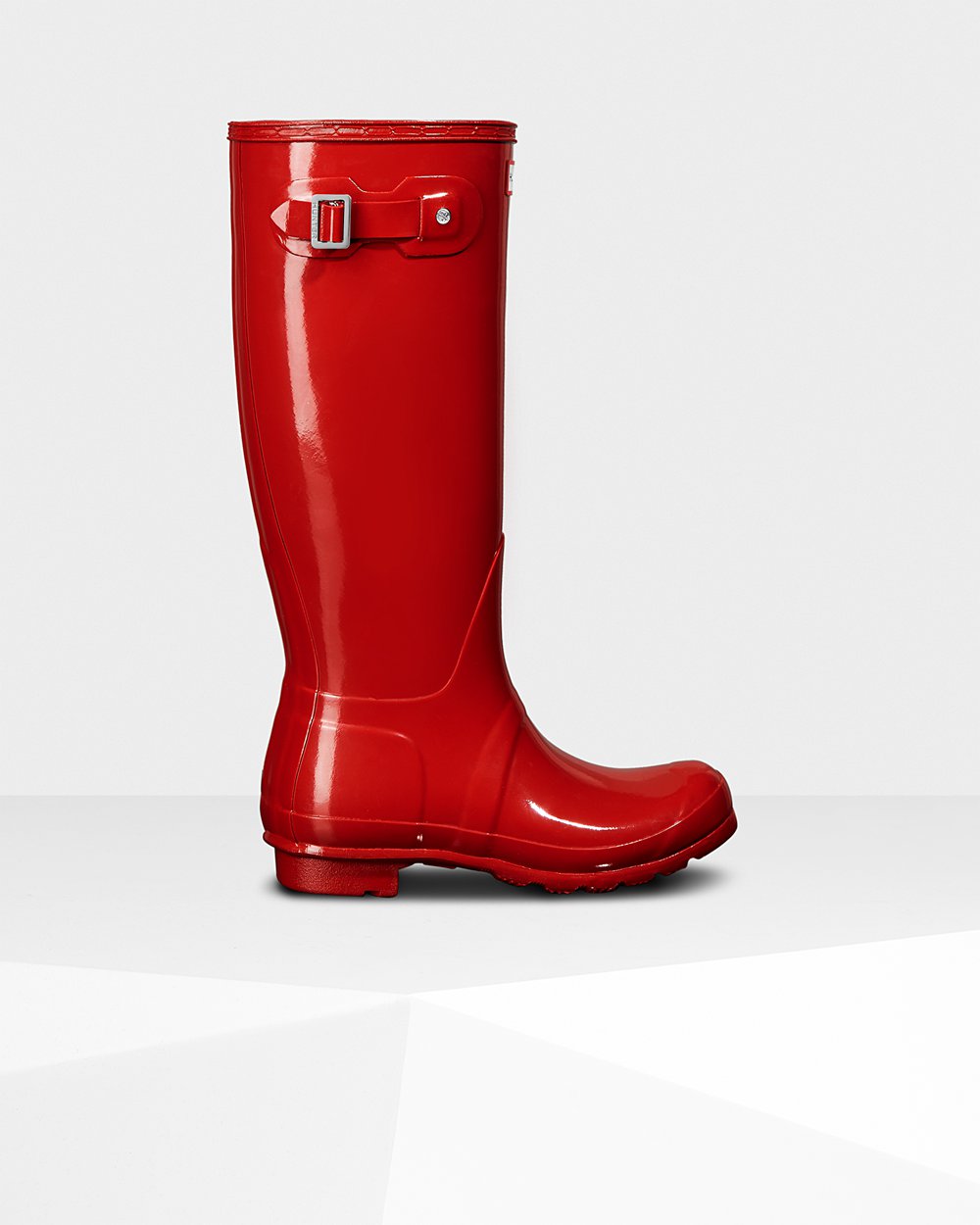 Hunter Mujer Original Gloss - Botas de Lluvia Rojas - 120-FCBLUK